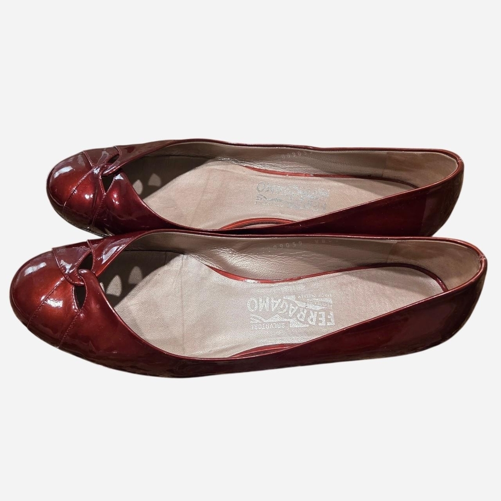Salvatore Ferragamo Women's Red Leather Shoes